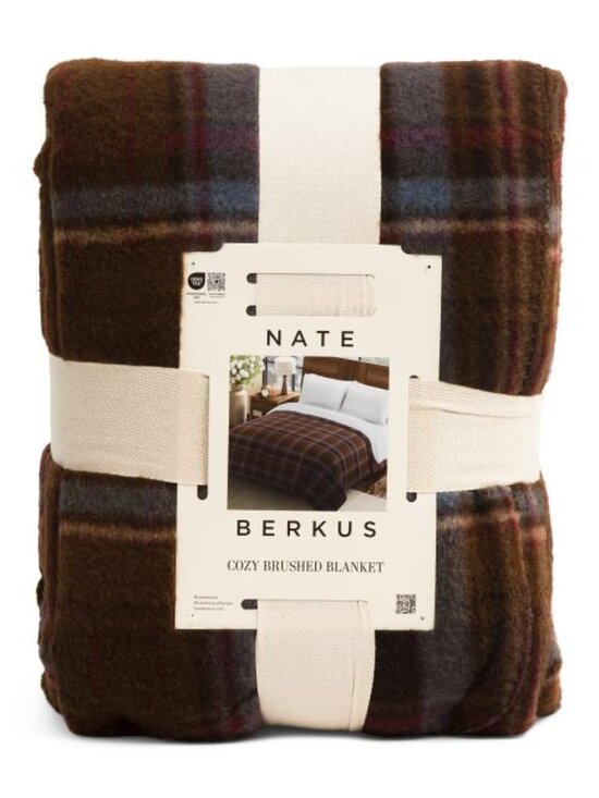 NATE BERKUS Other - NATE BERKUS Plaid Faux Cashmere Blanket